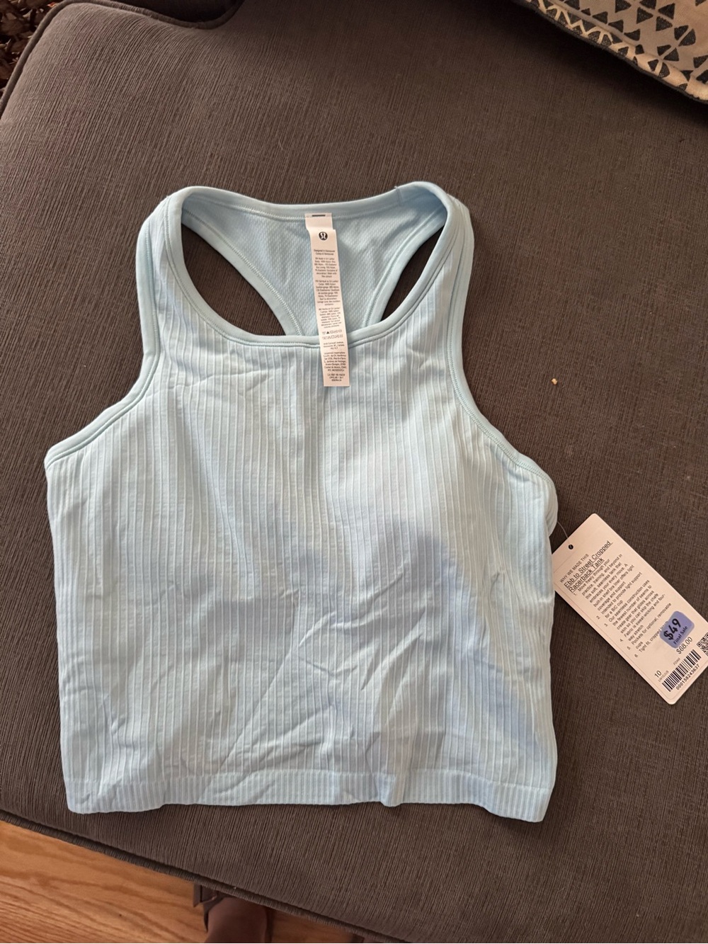 BNWT Lululemon Ebb to Street Cropped Tank 10